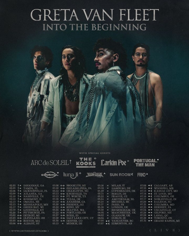 Greta Van Fleet annonce une tournée nord-américaine en 2027