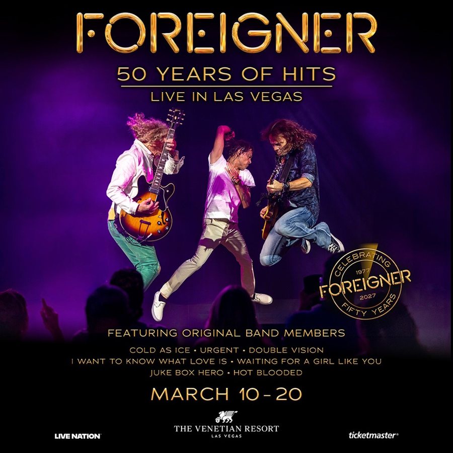 Foreigner annonce une résidence à Las Vegas en 2027 pour ses 50 ans