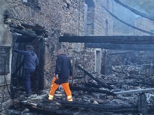 Un incendie ravage l'Auberge de Nabre en Ariège, les gérants perdent tout