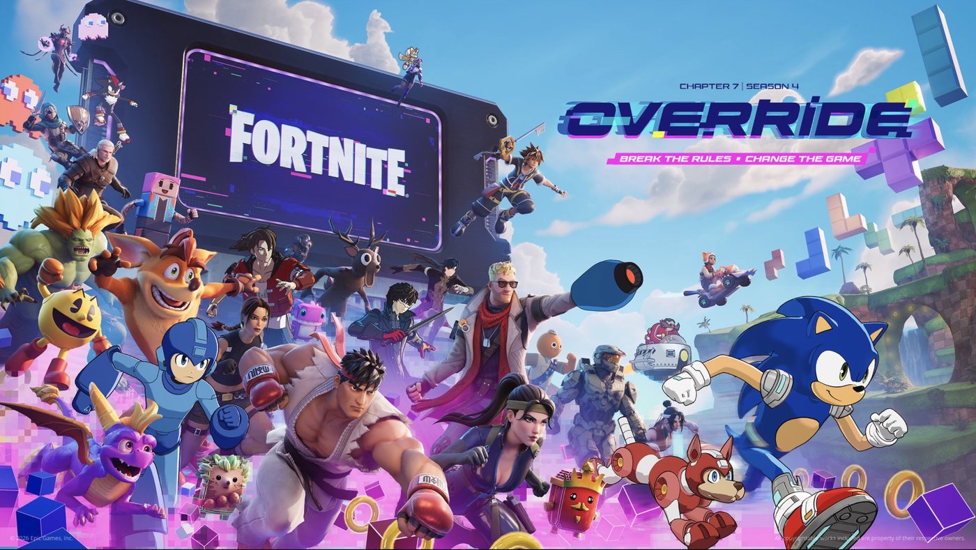 Sonic le hérisson sera la tête d’affiche de la saison « Override » de Fortnite