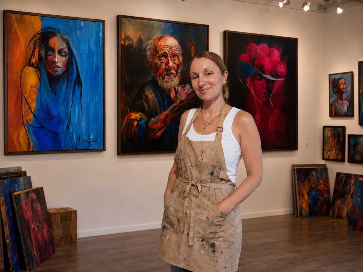 La peinture figurative d’Olha Hnatiuk séduit de plus en plus les galeries européennes